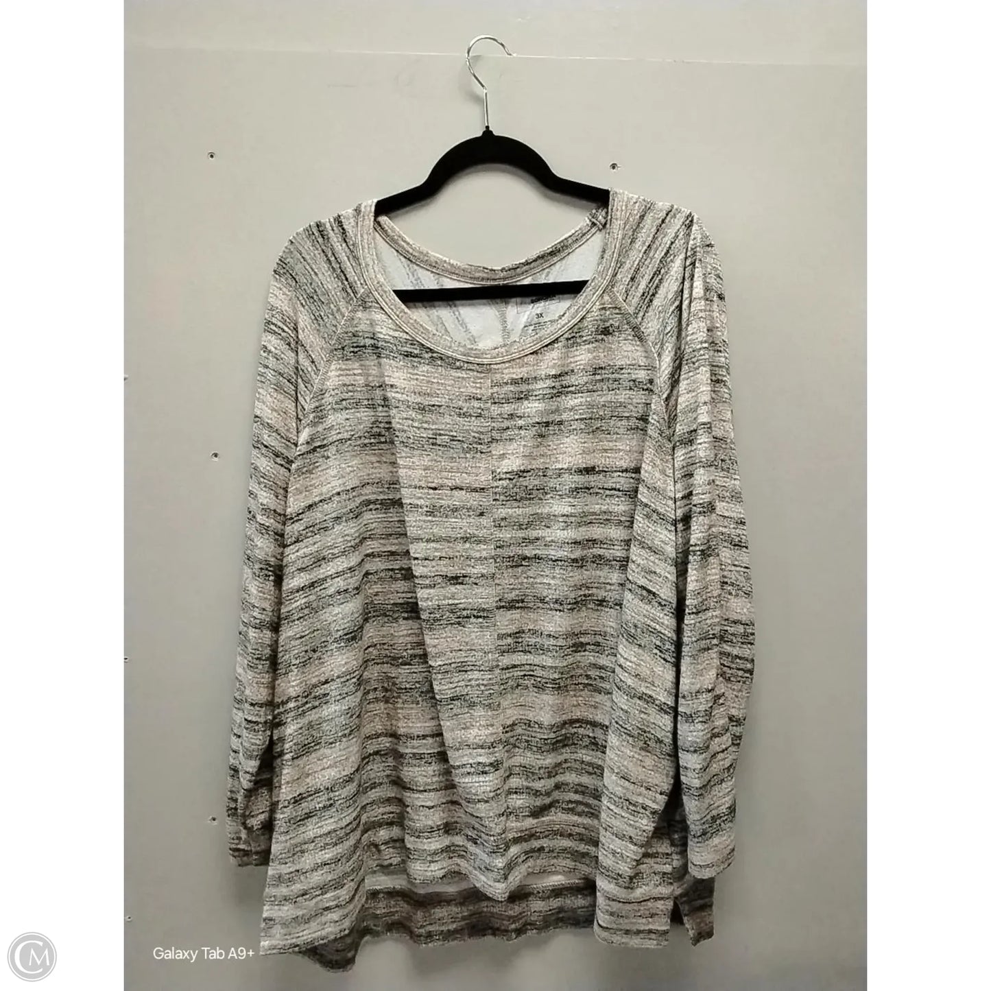 Top Long Sleeve By Sonoma In Tan, Size: 3x