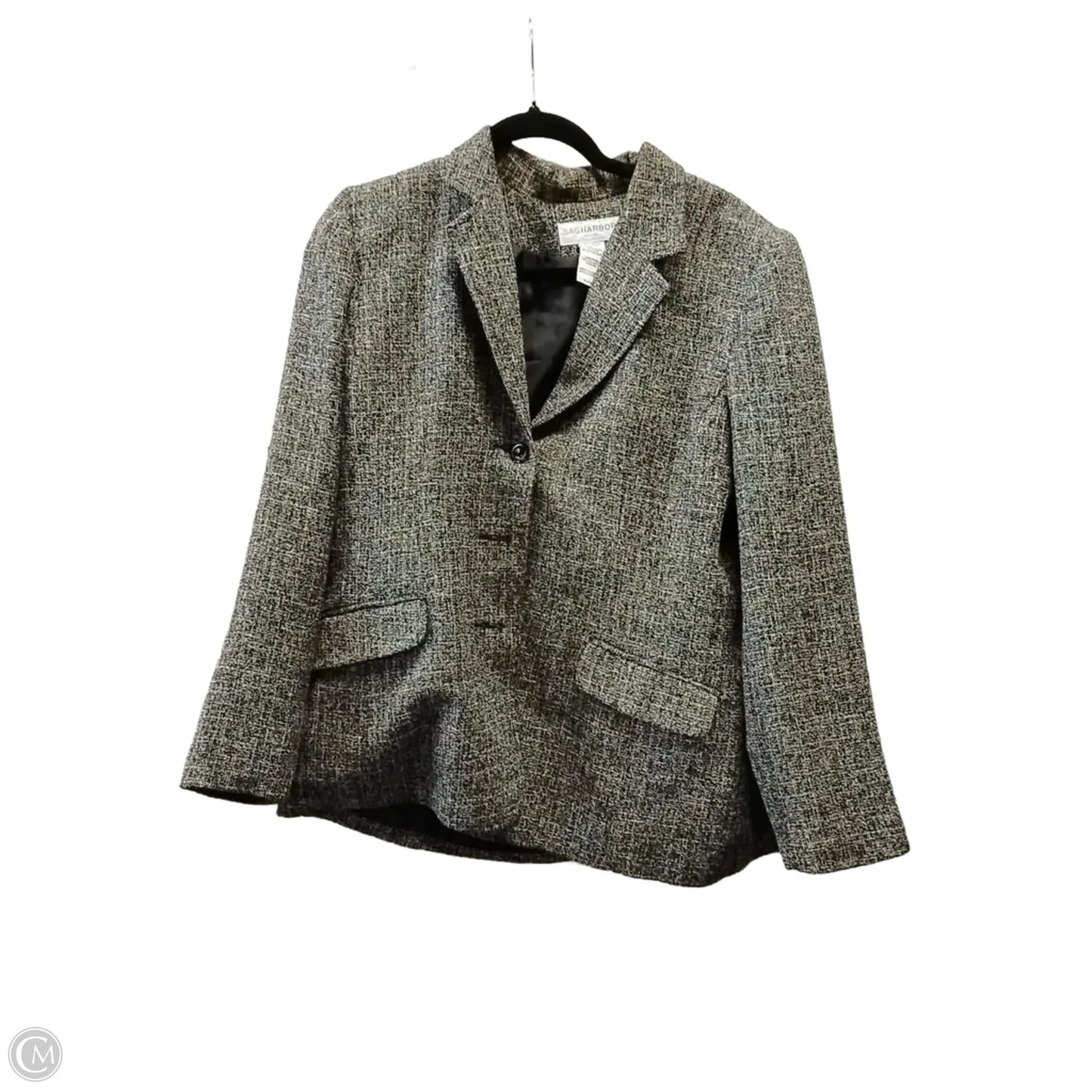 Blazer By Sag Harbor In Grey, Size: 14p