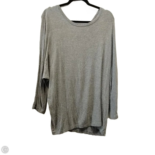 Top Long Sleeve By Banana Republic In Grey, Size: L