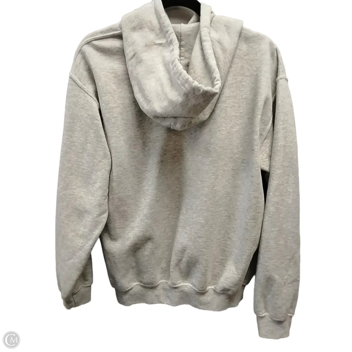 Sweatshirt Hoodie By Gildan In Grey, Size: M