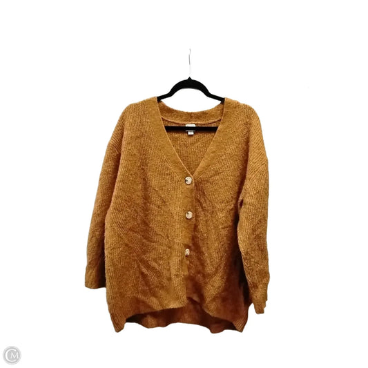 Sweater Cardigan By A New Day In Orange, Size: L