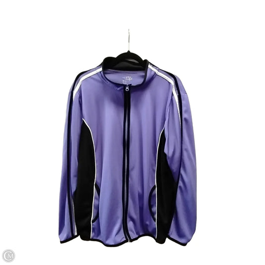 Athletic Jacket By Made For Life In Purple, Size: 2x