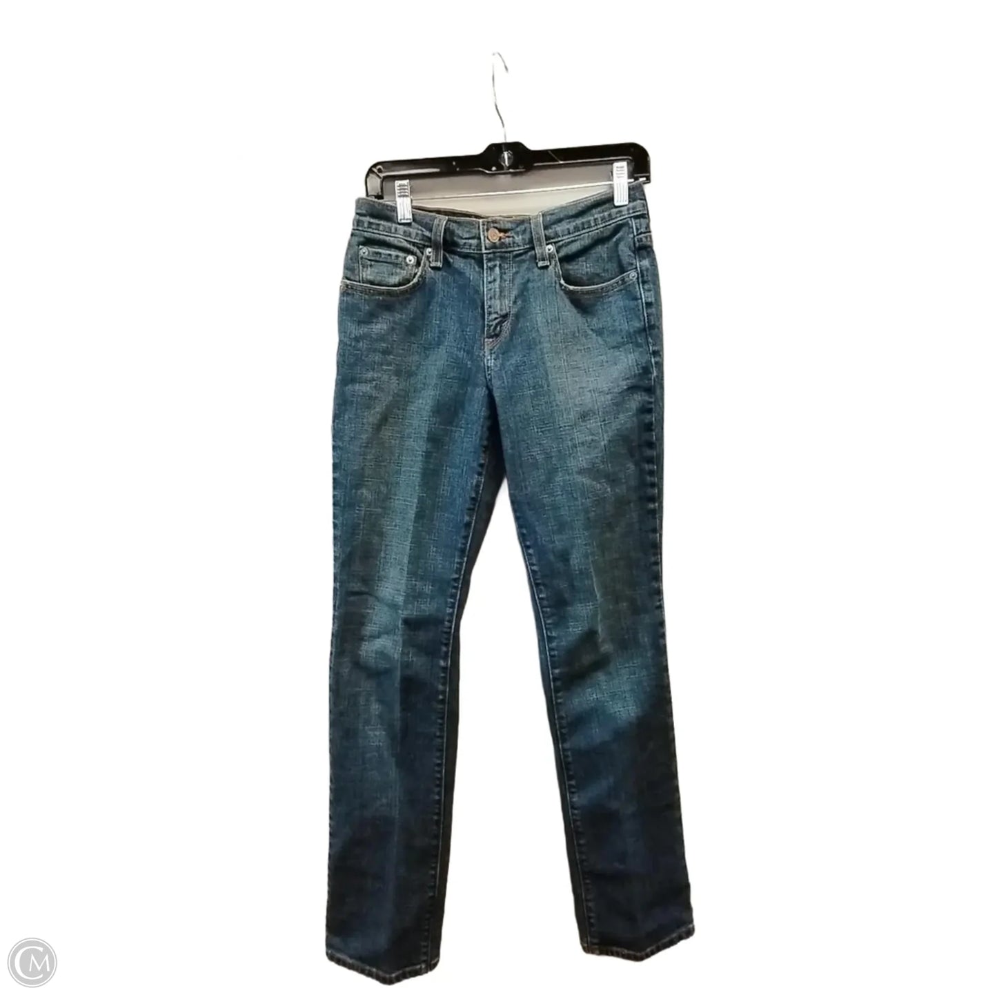 Jeans Straight By Levis In Blue Denim, Size: 4