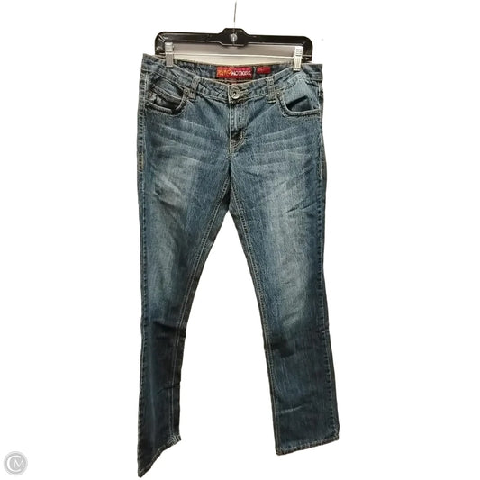 Jeans Straight By Hot Kiss In Blue Denim, Size: 10