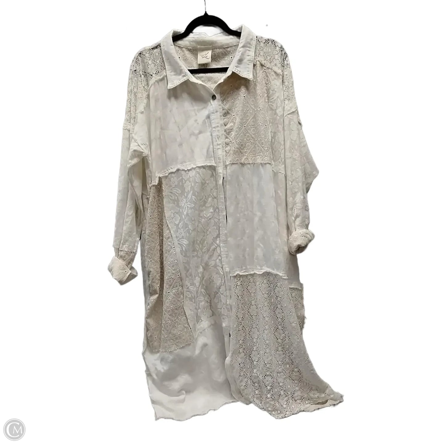 Jacket Other By Artistic Works By Lu In Cream, Size: M