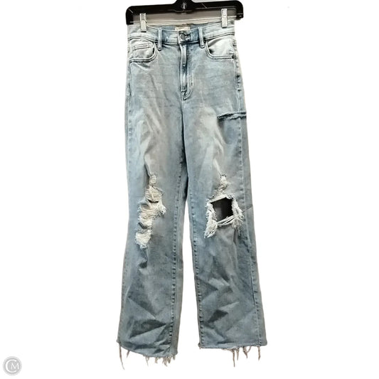 Jeans Wide Leg By Altard State In Blue Denim, Size: 0