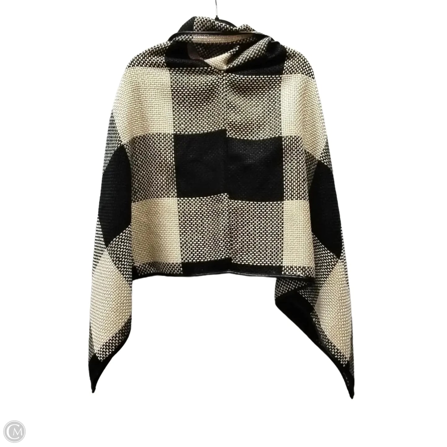 Shawl By Clothes Mentor In Plaid Pattern, Size: Onesize