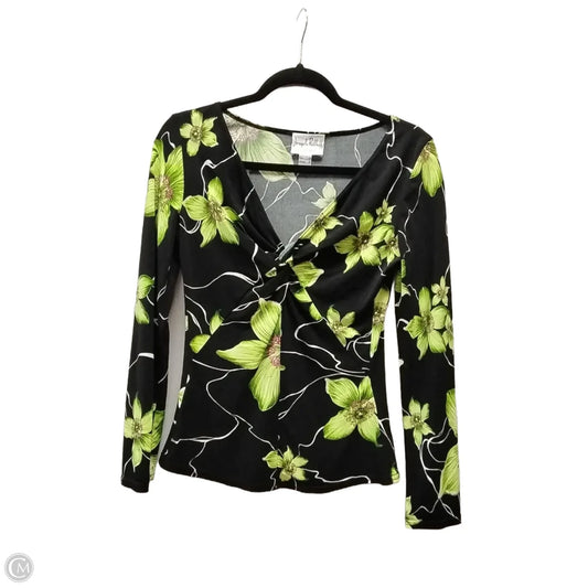 Blouse Long Sleeve By Joseph Ribkoff In Floral Print, Size: M