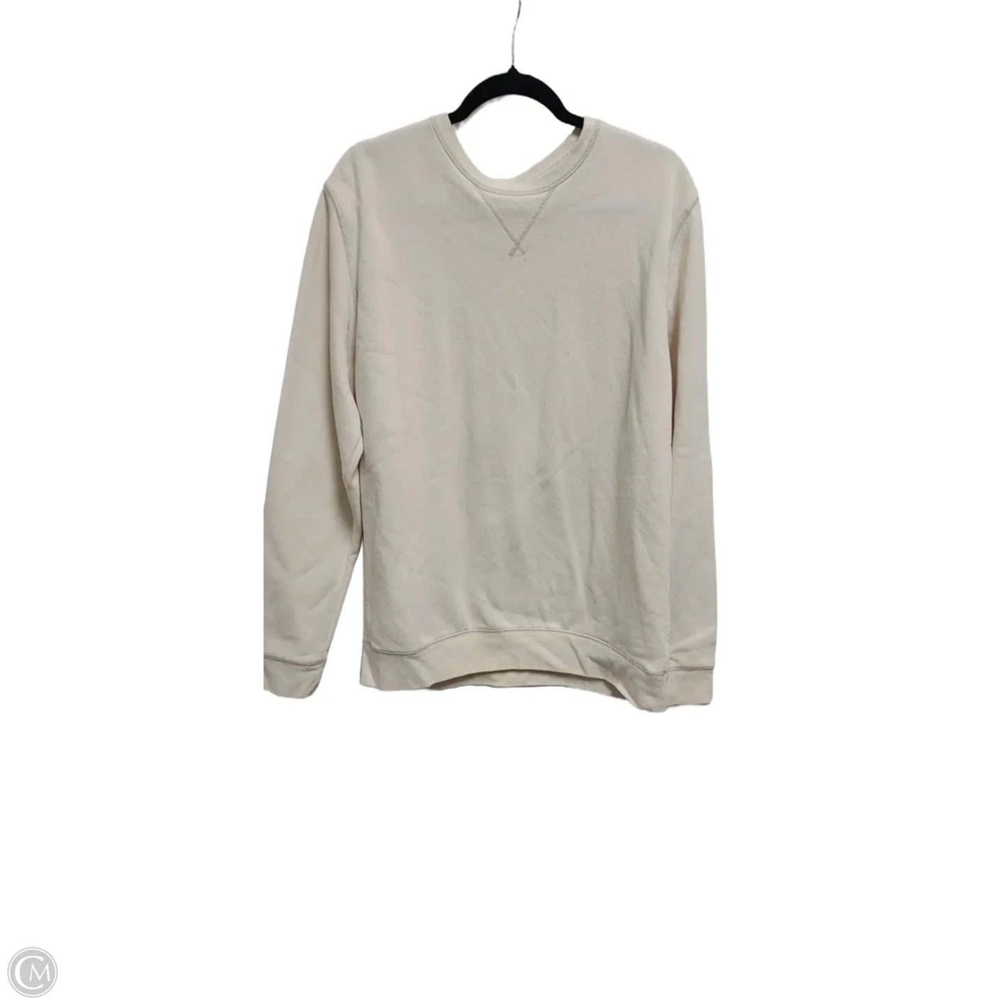 Sweatshirt Crewneck By Old Navy In Cream, Size: L