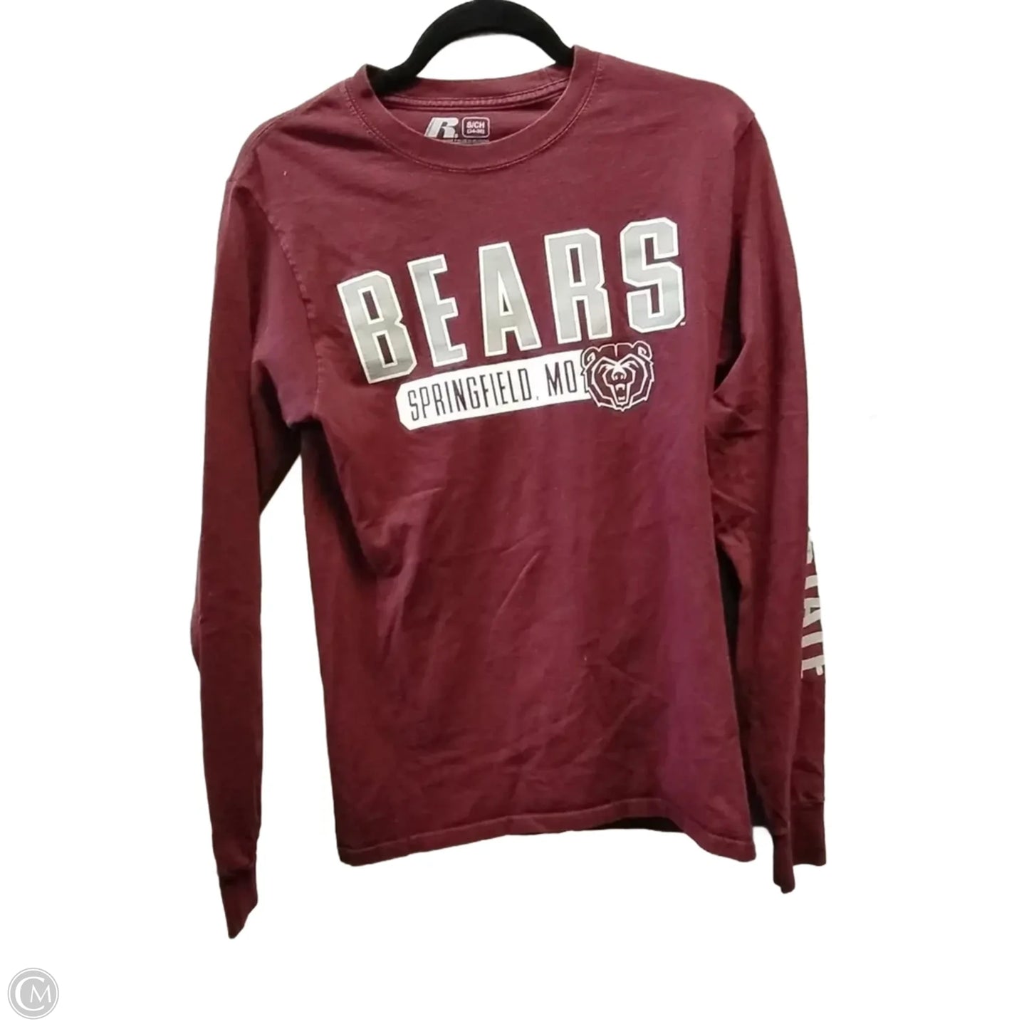 Top Long Sleeve By Russel Athletic In Red, Size: S