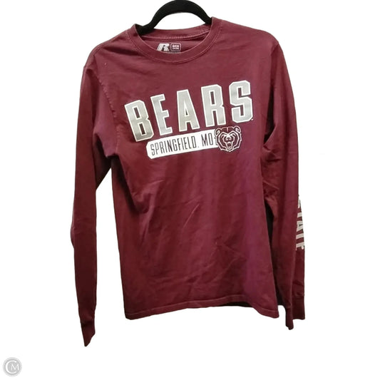 Top Long Sleeve By Russel Athletic In Red, Size: S