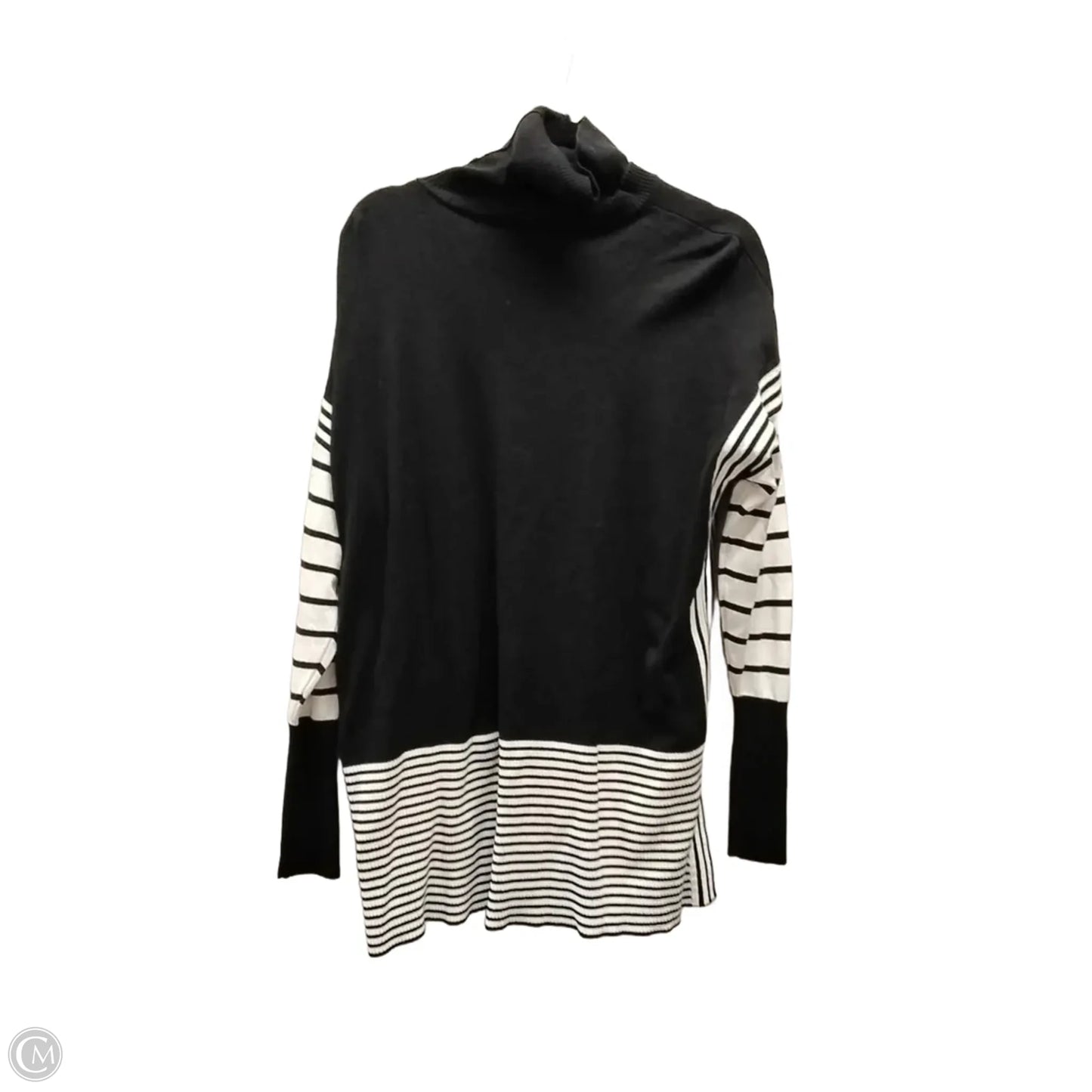 Blouse Long Sleeve By Cato In Black, Size: L