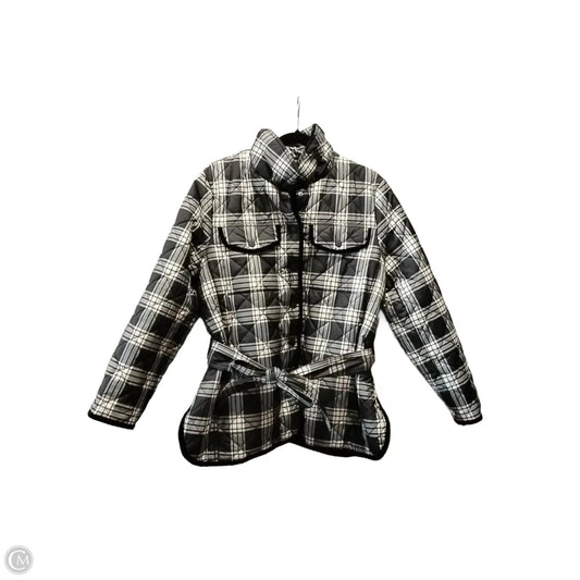 Coat Puffer & Quilted By Talbots In Plaid Pattern, Size: Petite   Xs