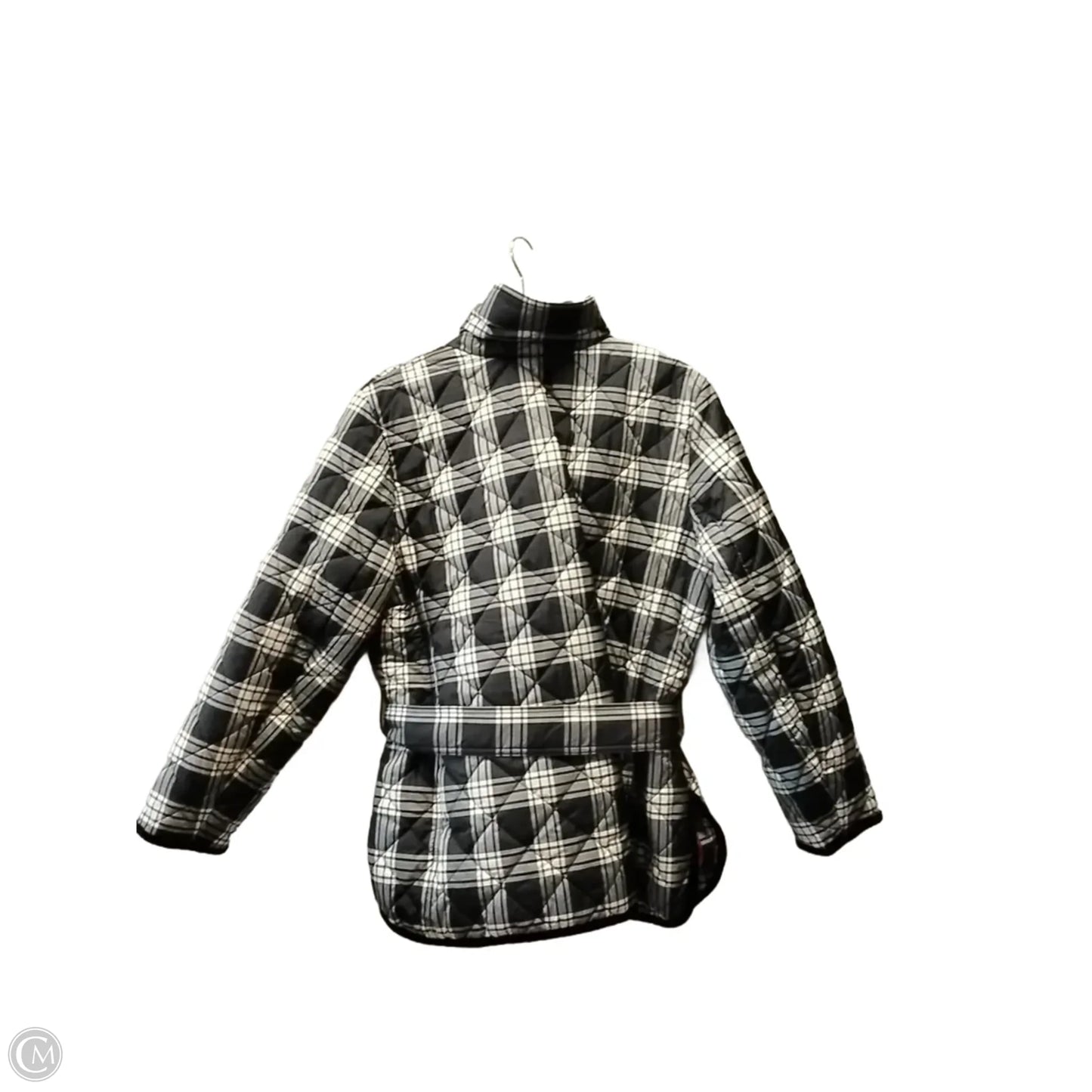 Coat Puffer & Quilted By Talbots In Plaid Pattern, Size: Petite   Xs