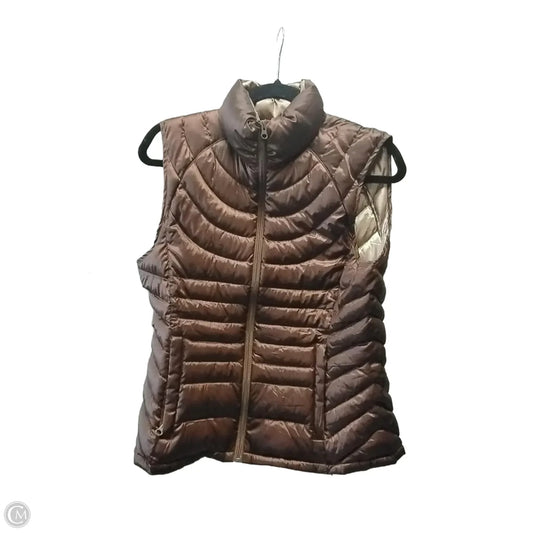 Vest Puffer & Quilted By Bernardo In Brown, Size: M