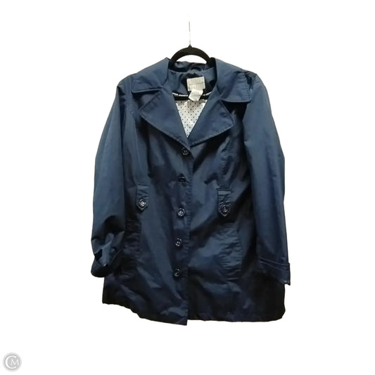 Coat Raincoat By White Stag In Blue, Size: L