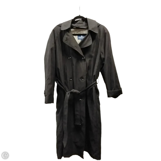 Coat Trench Coat By London Fog In Black, Size: 10