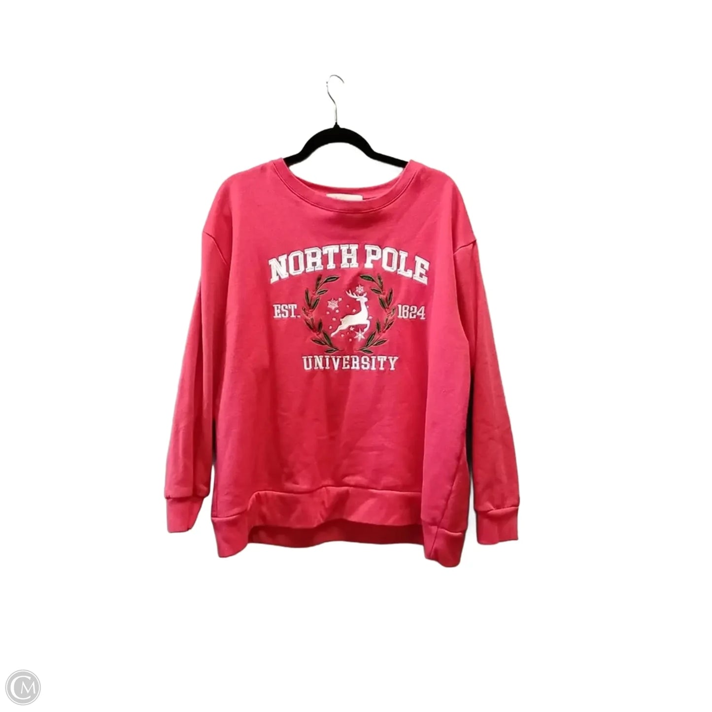 Sweatshirt Crewneck By State Of Mine In Red, Size: Xxl