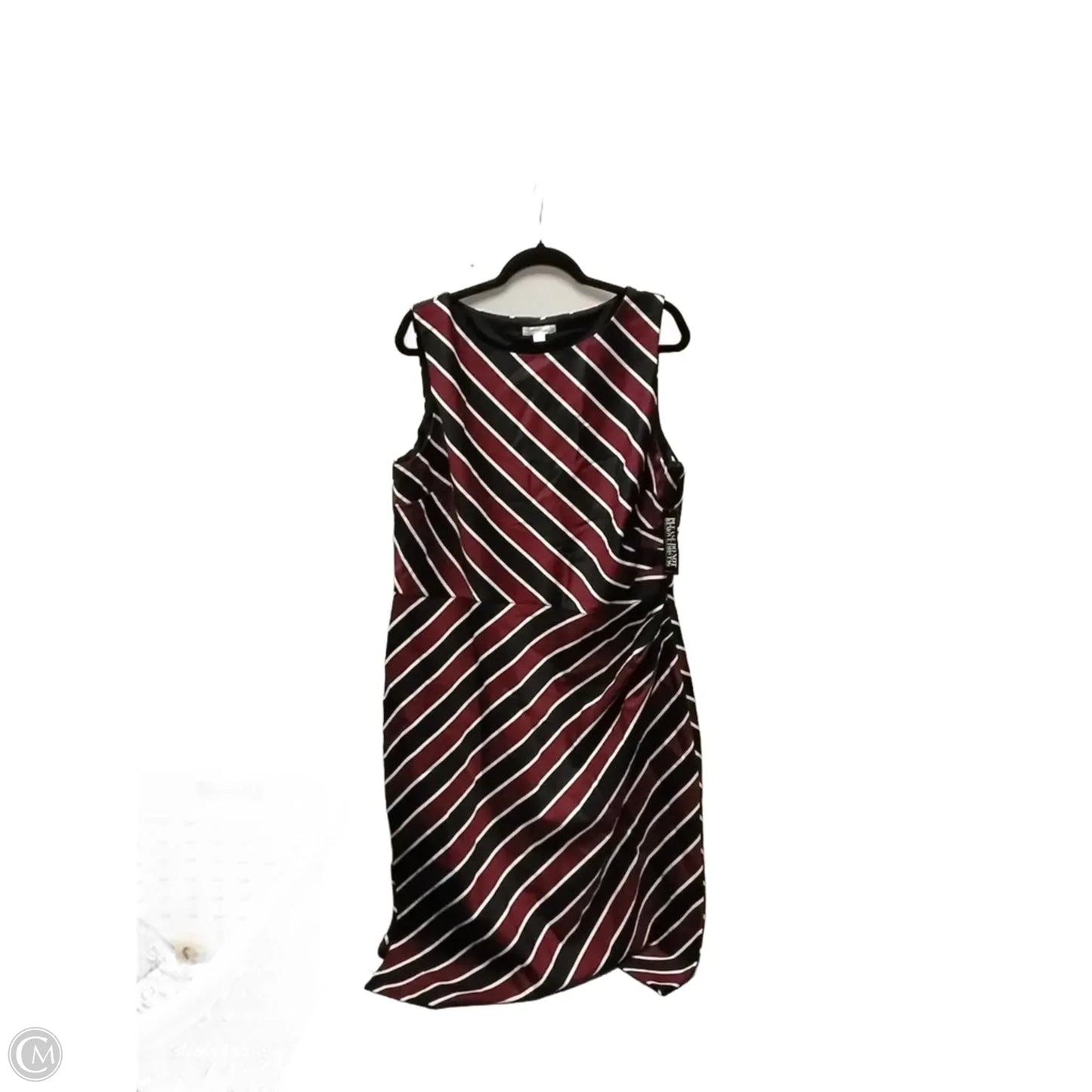 Dress Party Midi By New York And Co In Striped Pattern, Size: 16