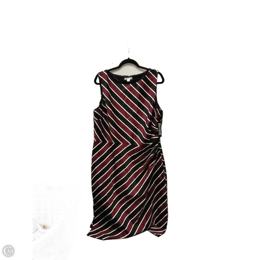 Dress Party Midi By New York And Co In Striped Pattern, Size: 16