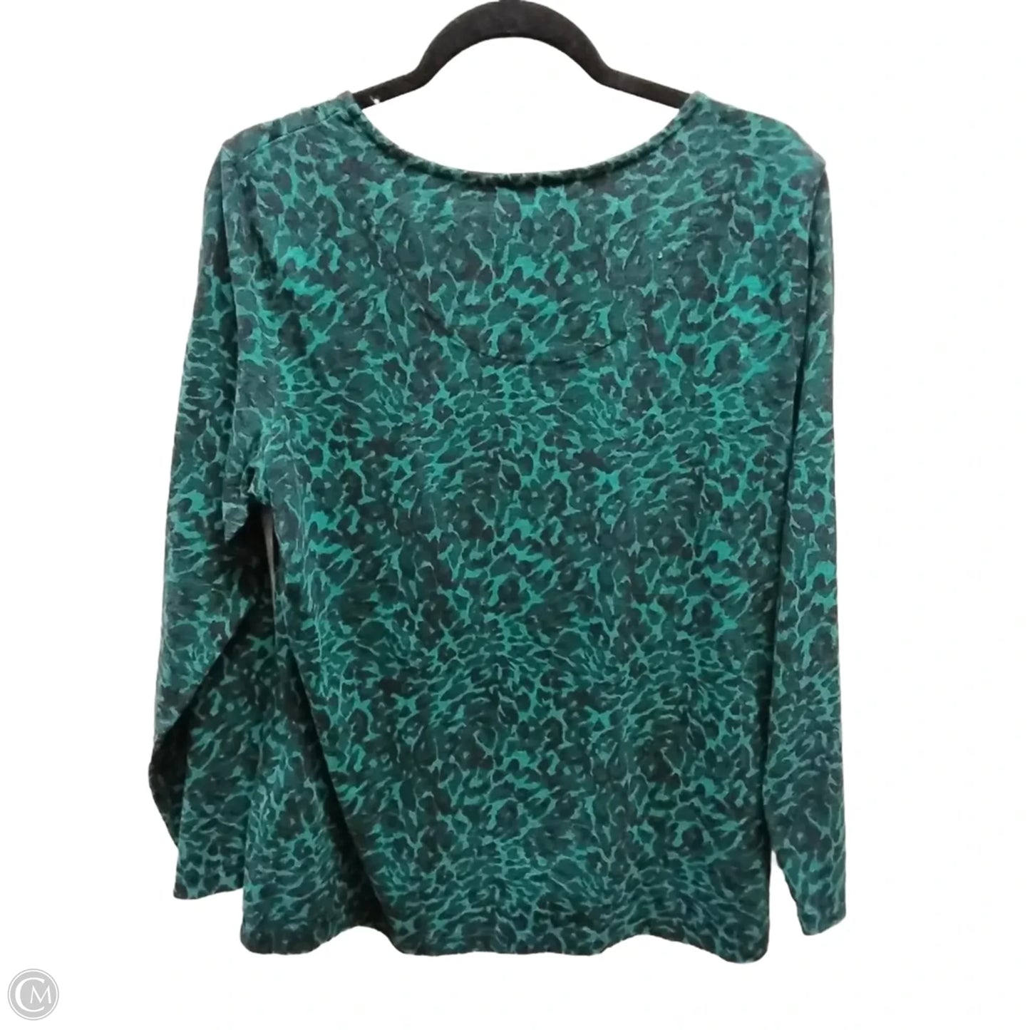 Top Long Sleeve By Christopher And Banks In Green, Size: Xl