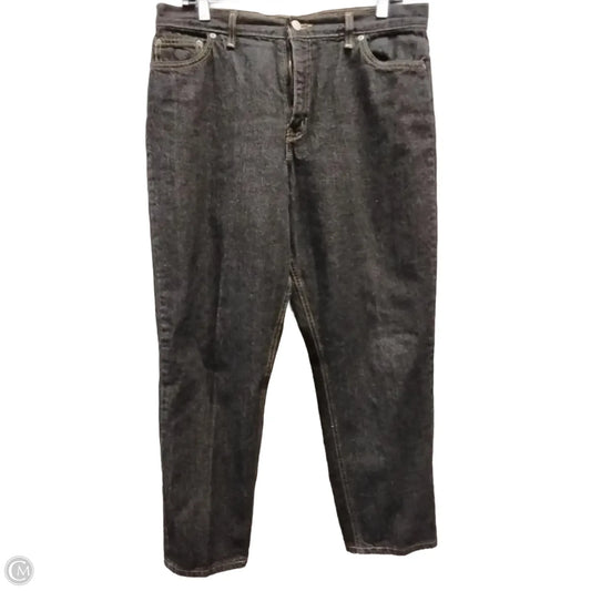 Jeans Straight By Faded Glory In Black, Size: 14