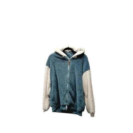 Jacket Fleece By Clothes Mentor In Blue, Size: Xl