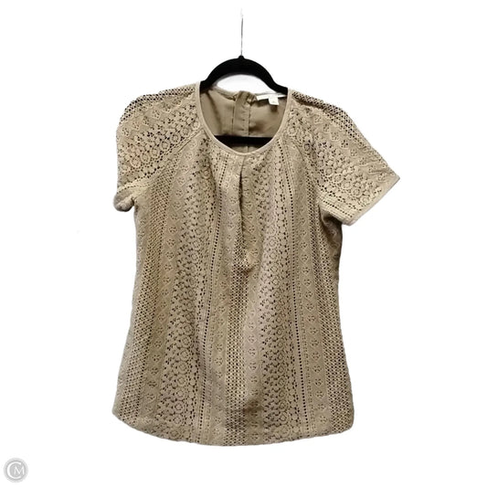 Top Long Sleeve By Banana Republic In Brown, Size: 10