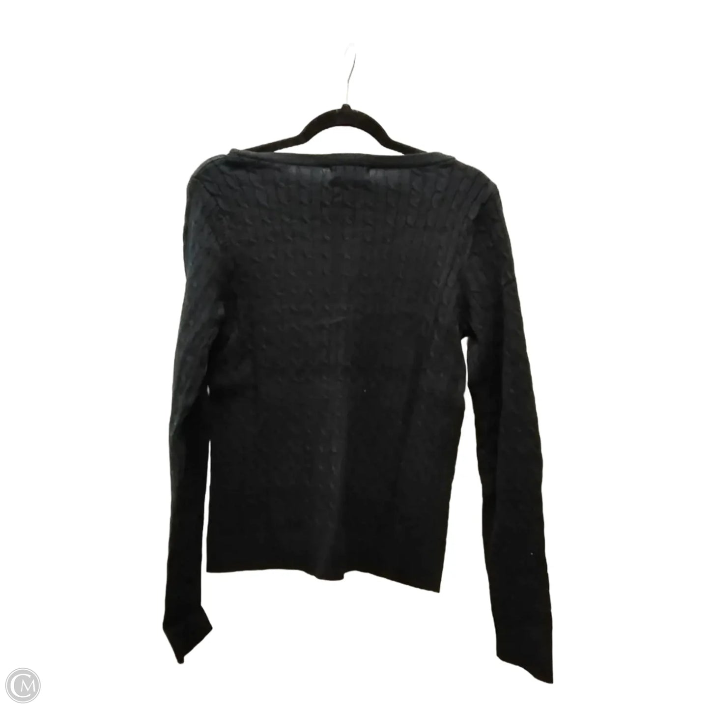 Sweater Cardigan By Eddie Bauer In Black, Size: M