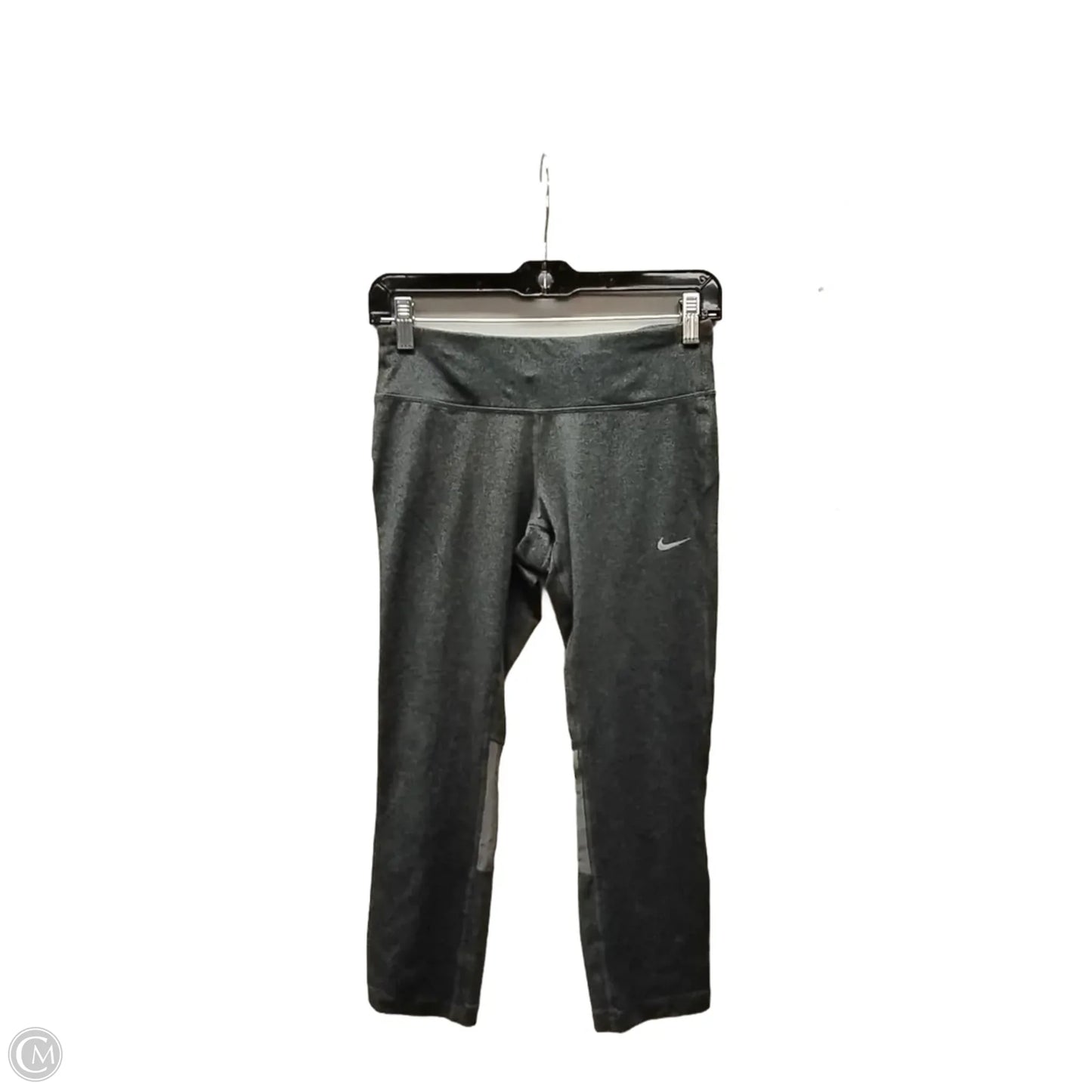 Athletic Leggings By Nike In Grey, Size: S