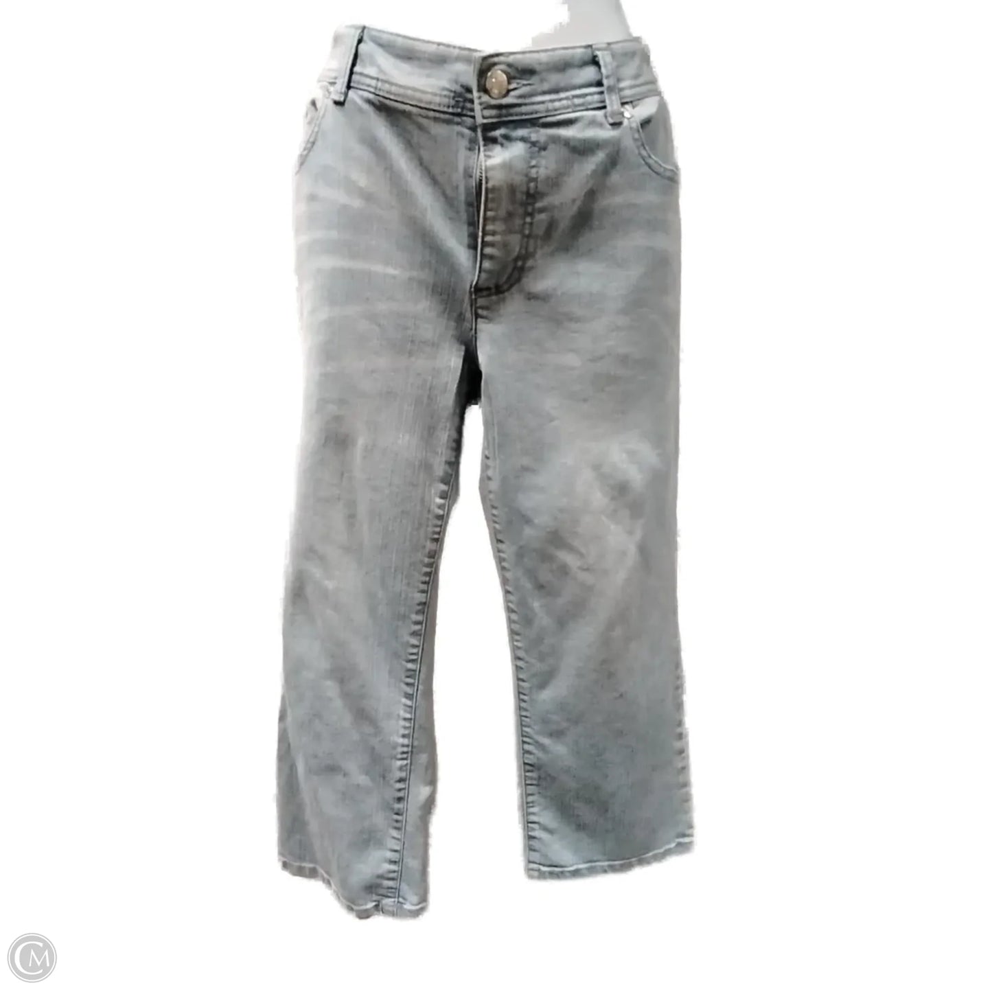 Jeans Cropped By Chicos In Blue Denim, Size: 00