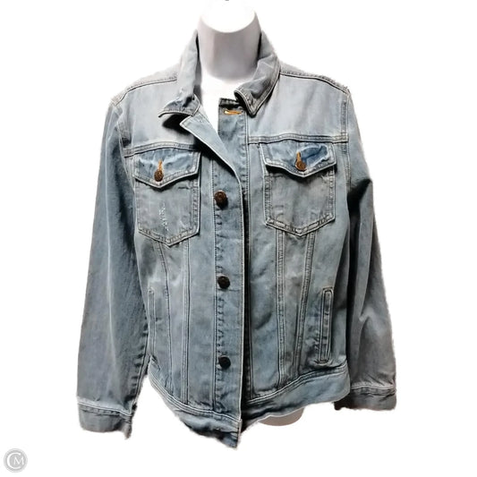 Jacket Denim By Clothes Mentor In Blue Denim, Size: S