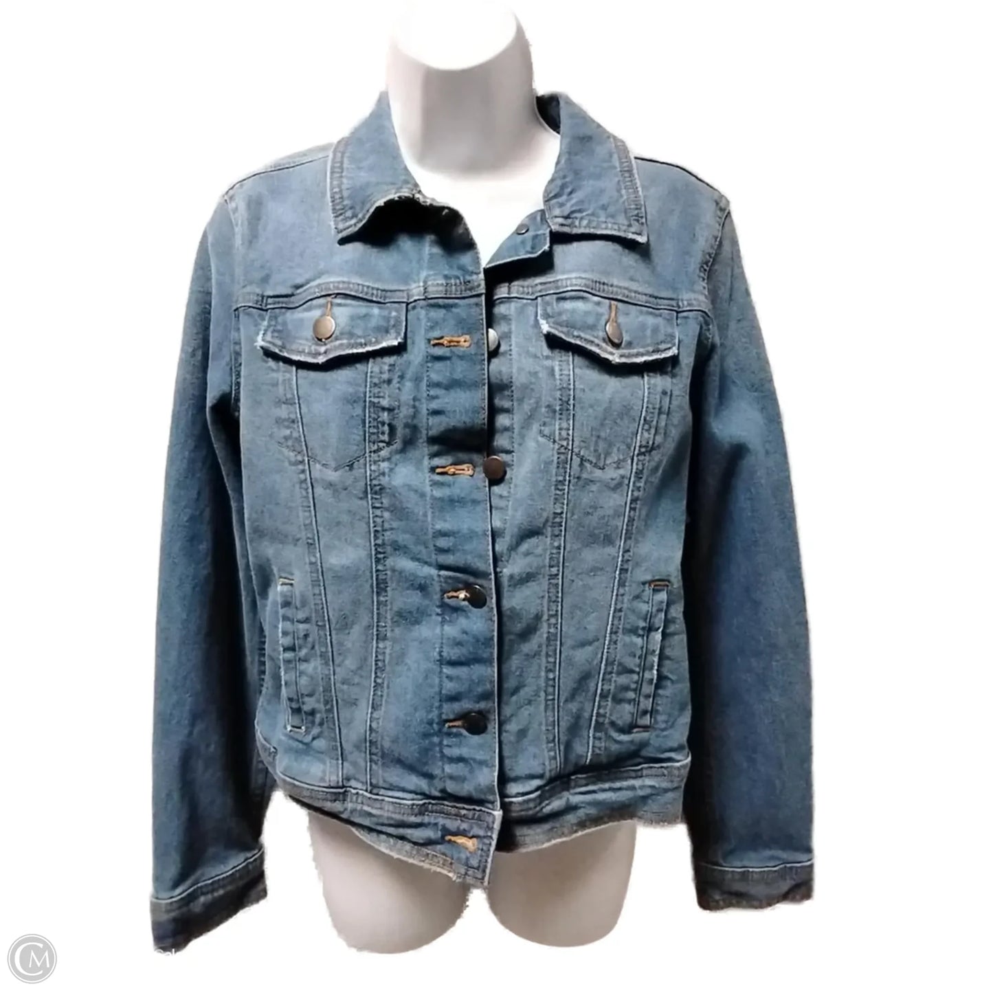 Jacket Denim By Universal Thread In Blue Denim, Size: S