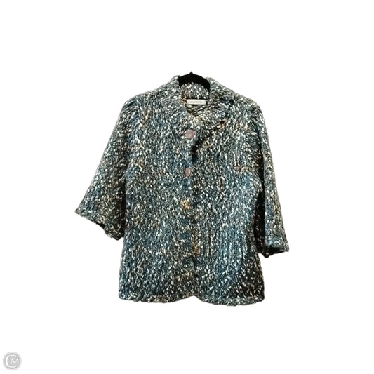 Sweater Cardigan By Liz Flex In Multi-colored, Size: M