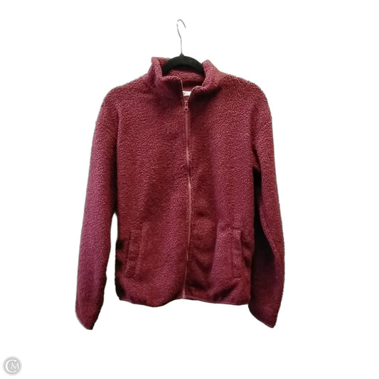 Jacket Faux Fur & Sherpa By Maurices In Red, Size: Xs
