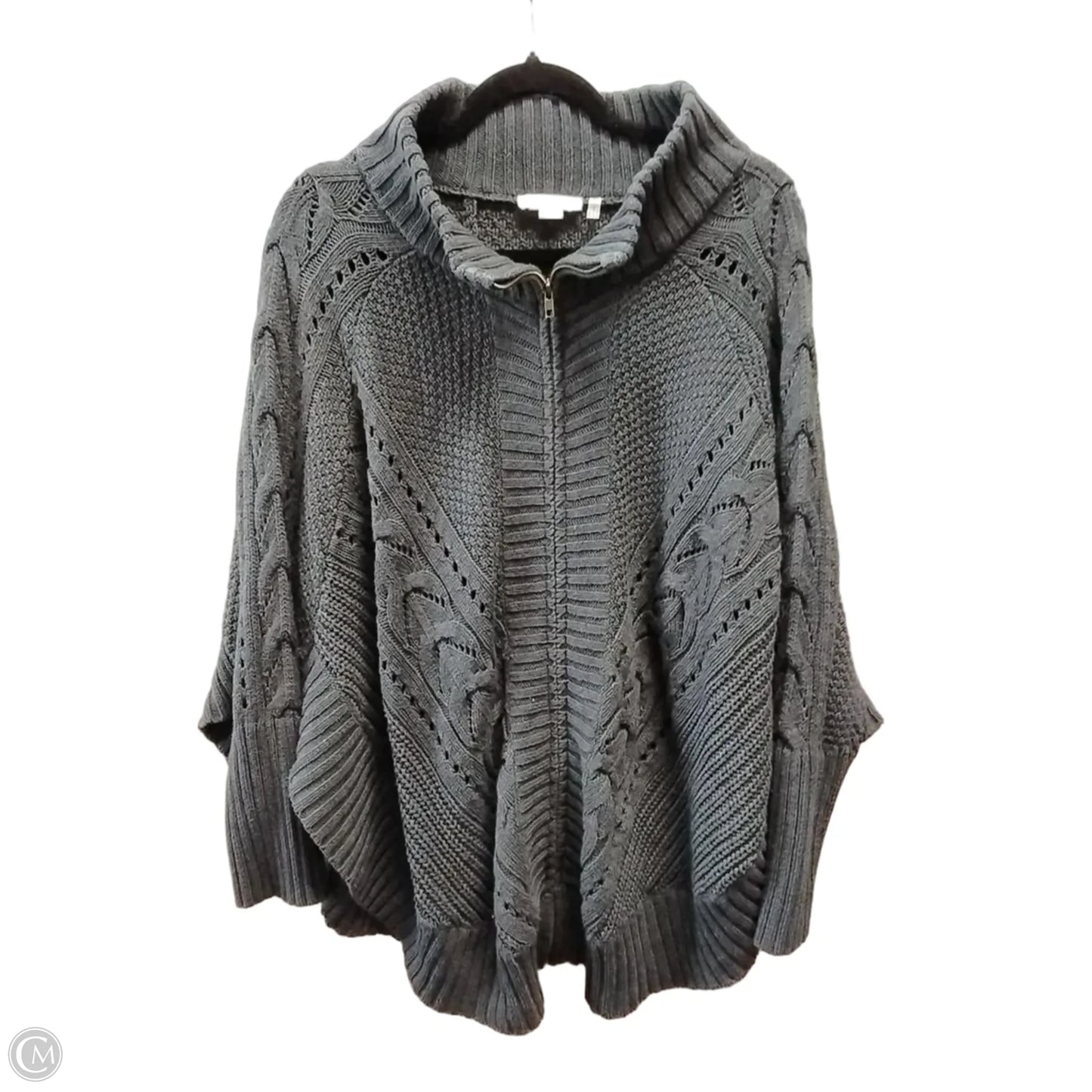 Sweater By Simply Noelle In Grey, Size: L