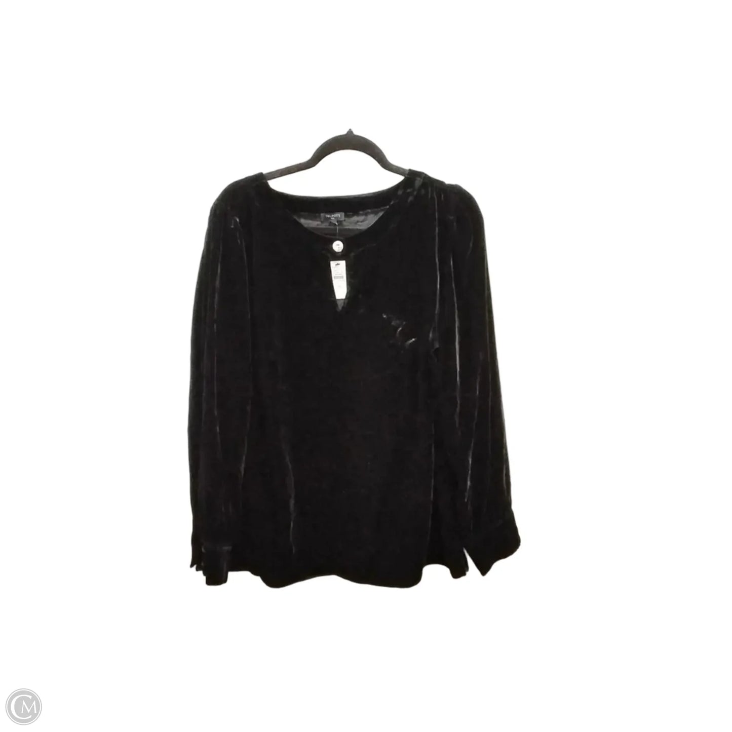 Top Long Sleeve By Talbots In Black, Size: Xsp