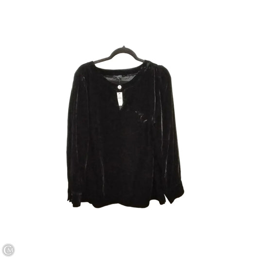 Top Long Sleeve By Talbots In Black, Size: Xsp