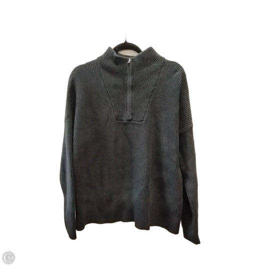 Sweatshirt Collar By Lands End In Black, Size: Lp
