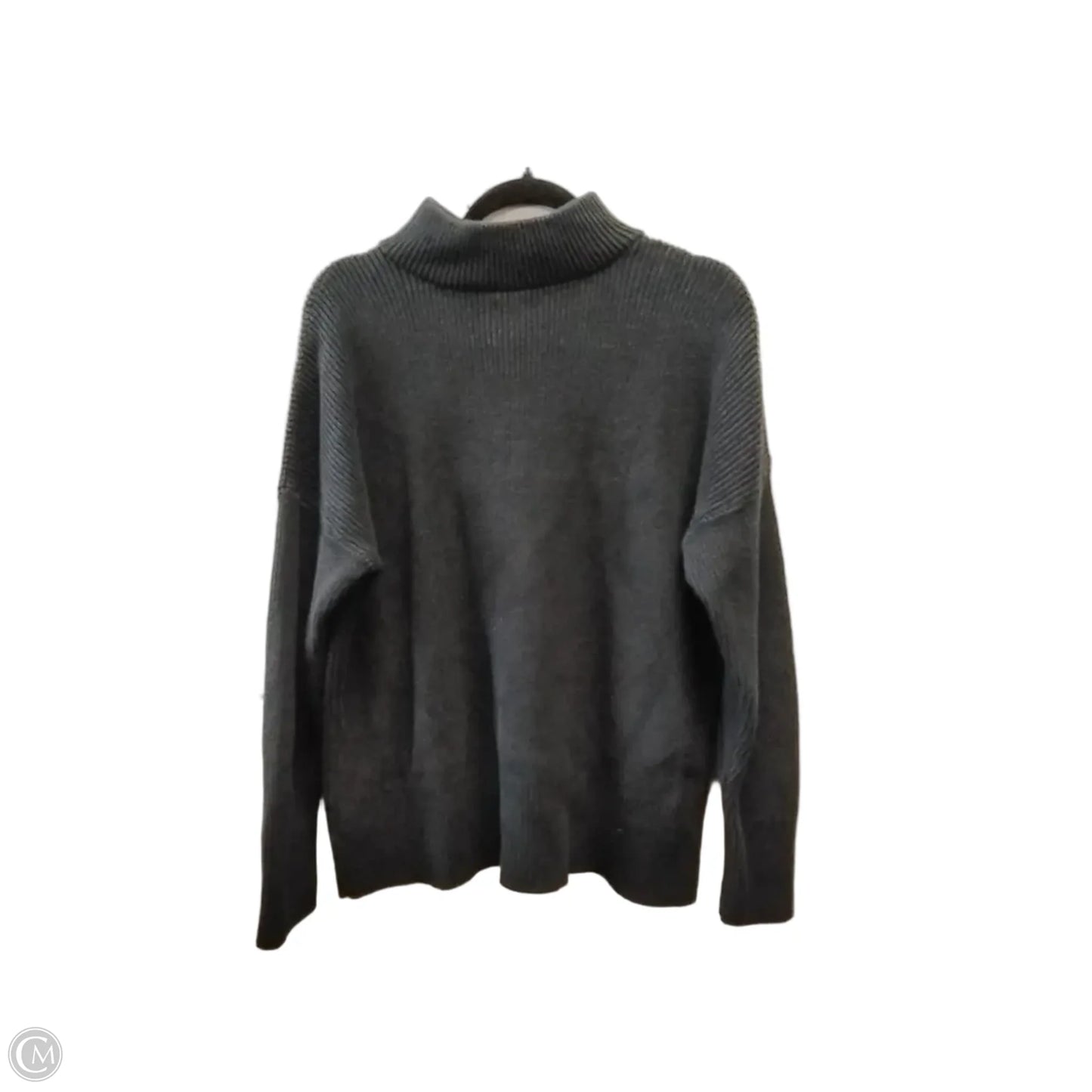 Sweatshirt Collar By Lands End In Black, Size: Lp