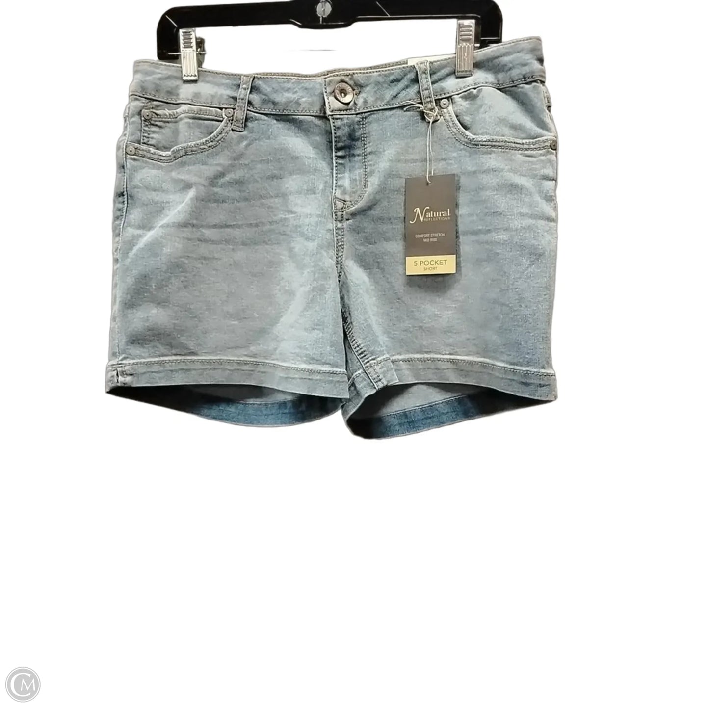 Shorts By Natural Reflections In Blue Denim, Size: 10