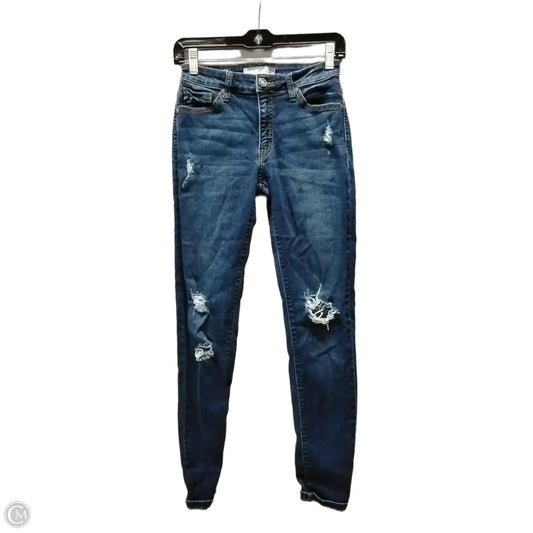 Jeans Skinny By Kancan In Blue Denim, Size: 5