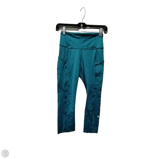 Athletic Leggings By Lululemon In Blue, Size: 4