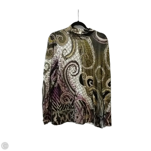 Jacket Other By Chicos In Multi-colored, Size: L