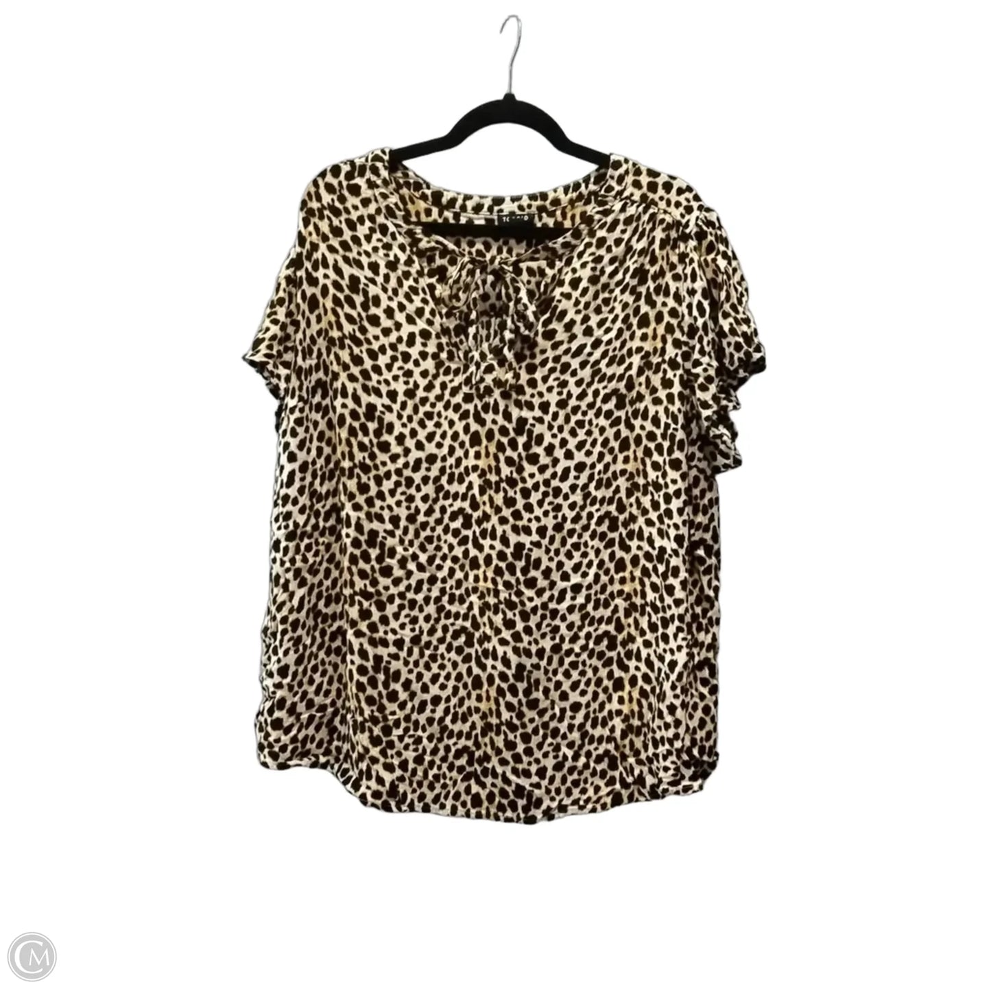 Top Short Sleeve By Torrid In Animal Print, Size: 3