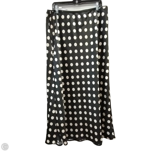 Skirt Maxi By A New Day In Black & Cream, Size: Xxl