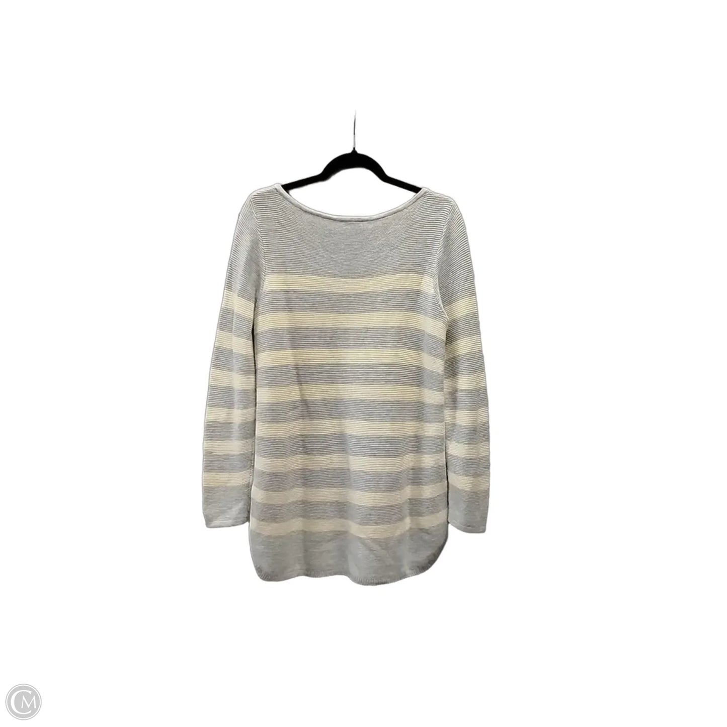 Sweater By J. Jill In Grey & Yellow, Size: M