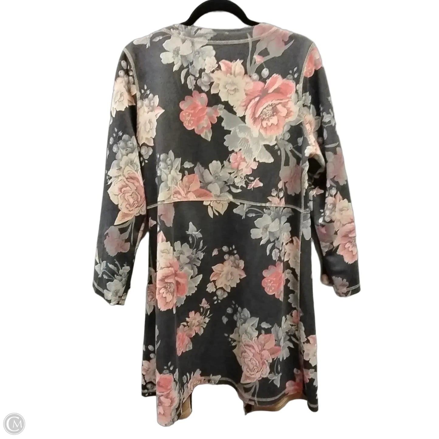 Cardigan By Solitaire In Floral Print, Size: L