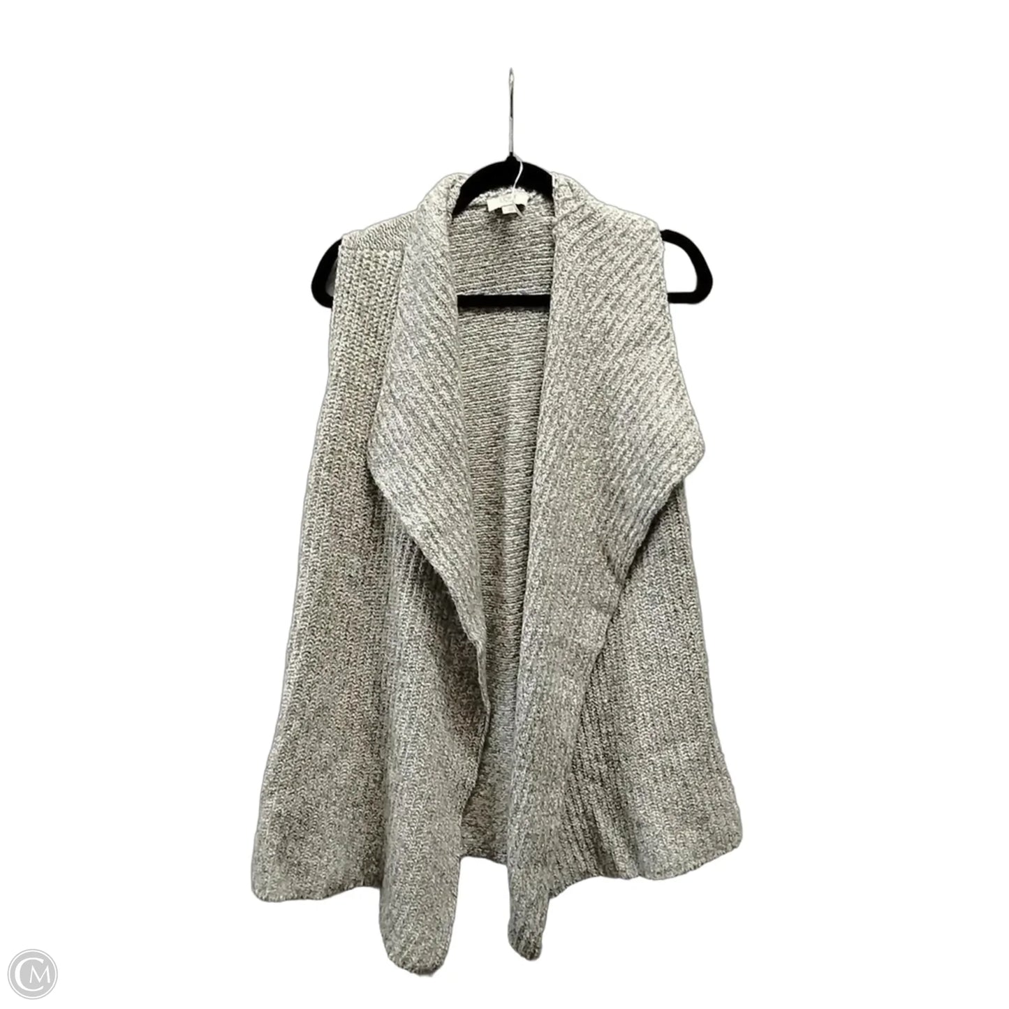 Sweater Cardigan By Loft In Cream, Size: L