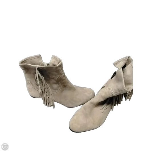 Boots Ankle Heels By Sam Edelman In Tan, Size: 9